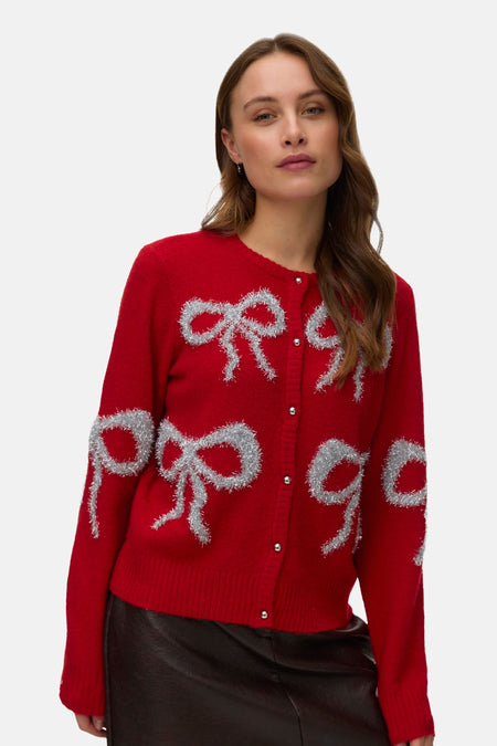 Cardigan - Chinese Red