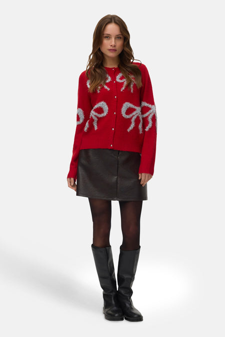 Cardigan - Chinese Red