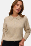 Pull col V beige - VERO MODA®