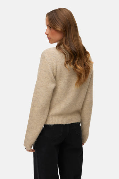 Pull col V beige - VERO MODA®