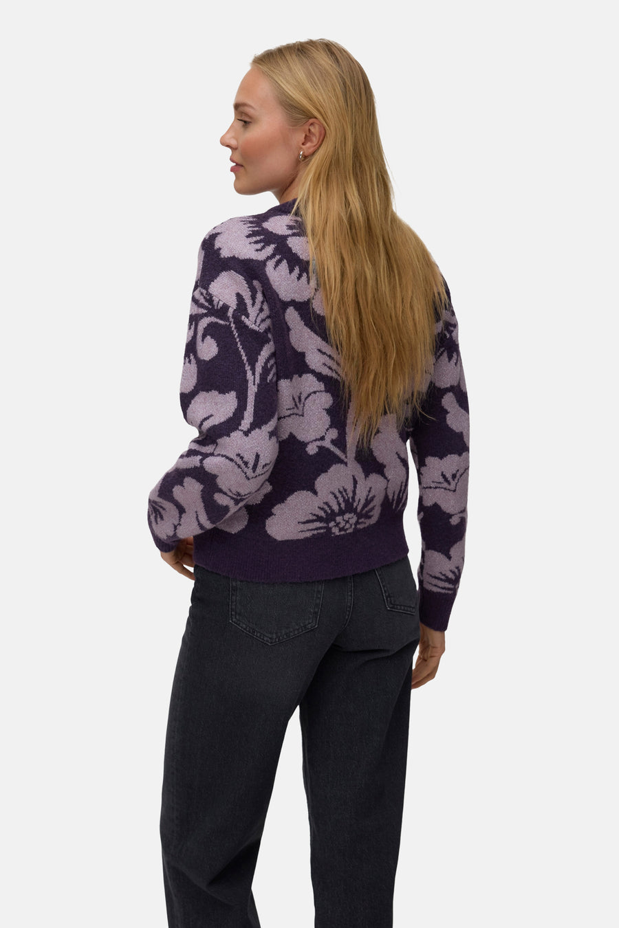 Pull col rond mauve - VERO MODA®