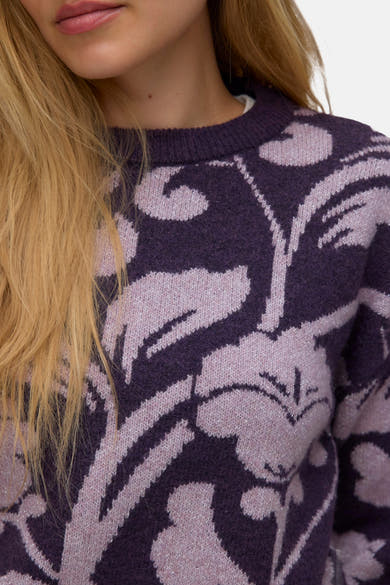 Pull col rond mauve - VERO MODA®