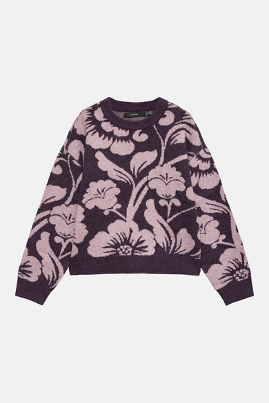 Pull col rond mauve - VERO MODA®