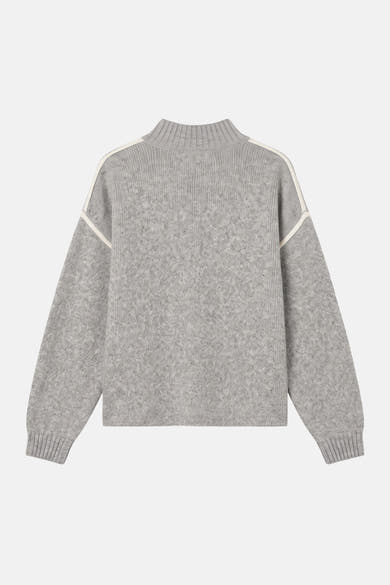 Pull met rolkraag - Light Grey Melange