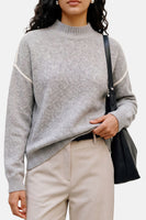 Pull met rolkraag - Light Grey Melange