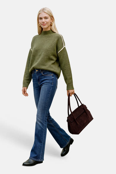 Pull met rolkraag - Sphagnum