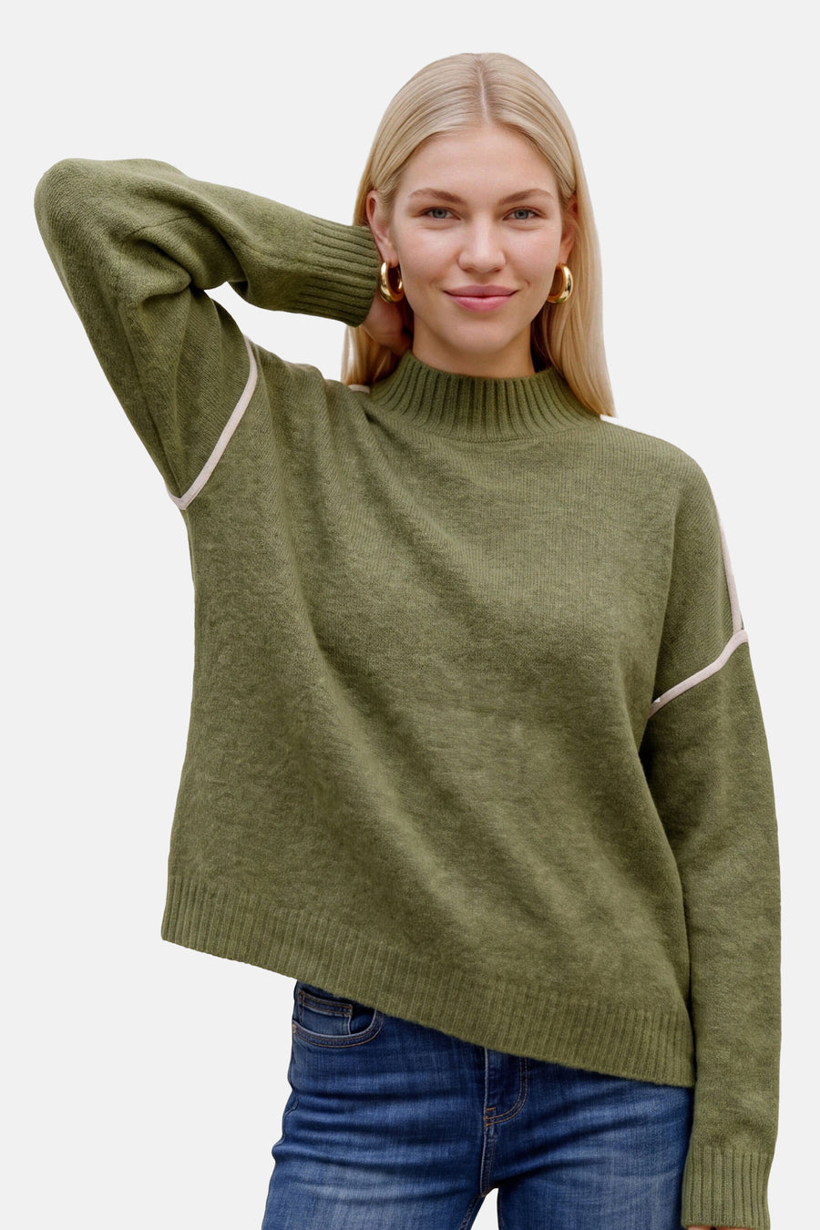 Pull met rolkraag - Sphagnum