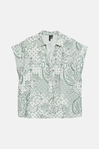 Blouse à manches courtes - multicolore