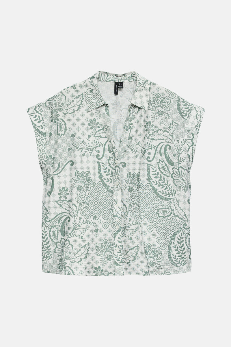 Blouse à manches courtes - multicolore