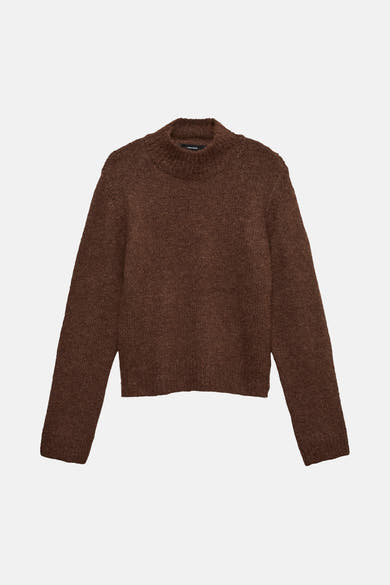 Pull col montant brun - VERO MODA®