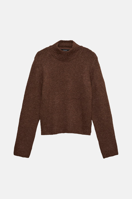 Pull col montant brun - VERO MODA®