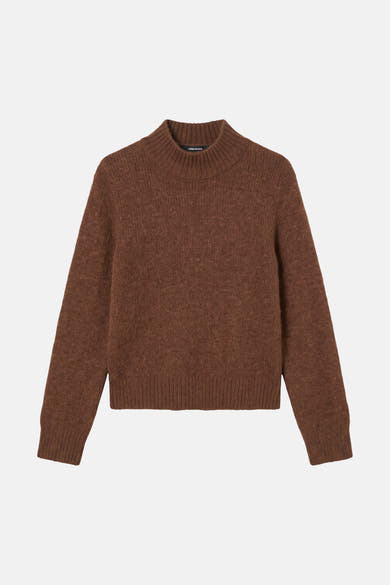 Pull col montant brun - VERO MODA®