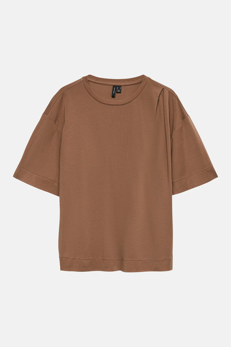 Top uni manches courtes brun - VERO MODA®