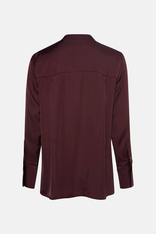 Blouse met lange mouwen - bruin