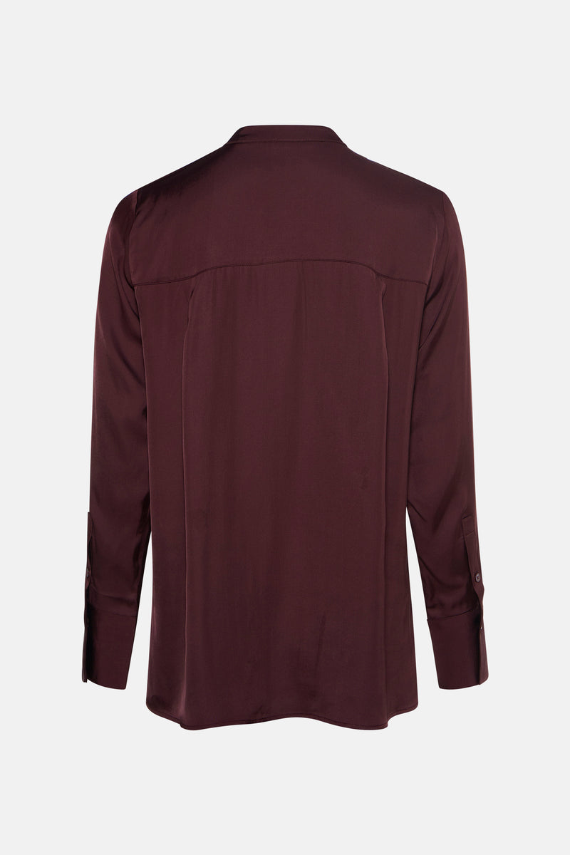 Blouse met lange mouwen - bruin