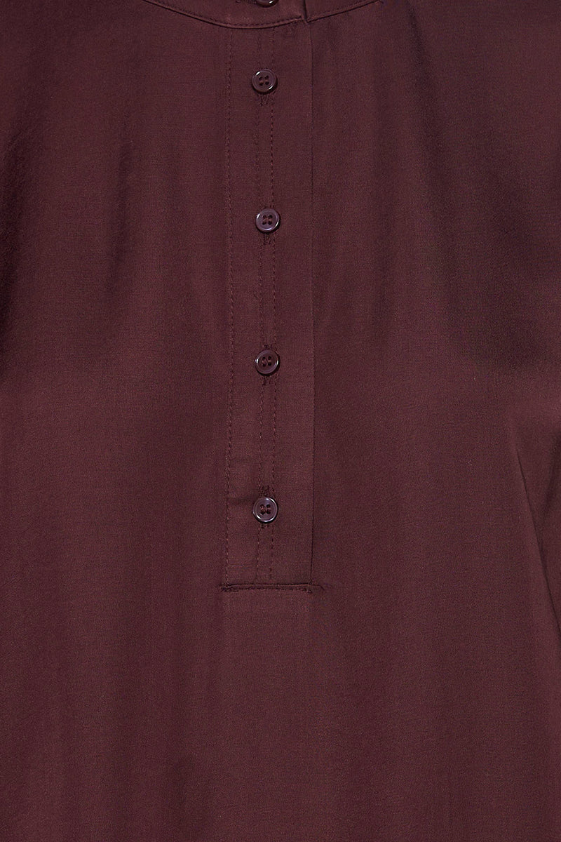 Blouse met lange mouwen - bruin