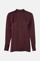 Blouse met lange mouwen - bruin