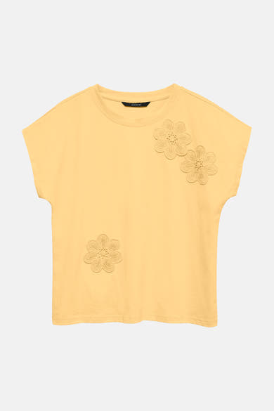 Top uni manches courtes jaune - VERO MODA®