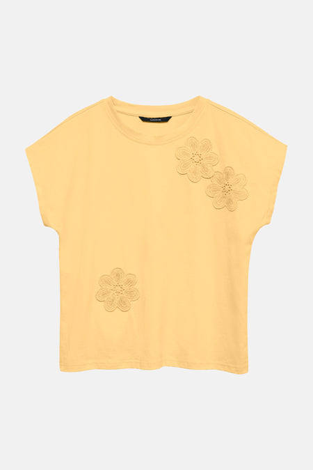 Top uni manches courtes jaune - VERO MODA®