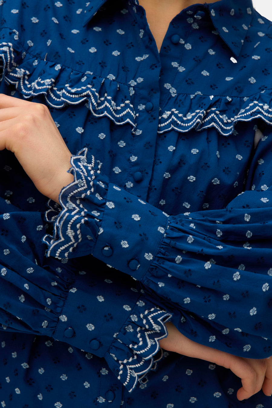 Hemd met lange mouwen - blauw
