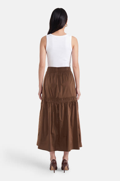 Lange rok - bruin