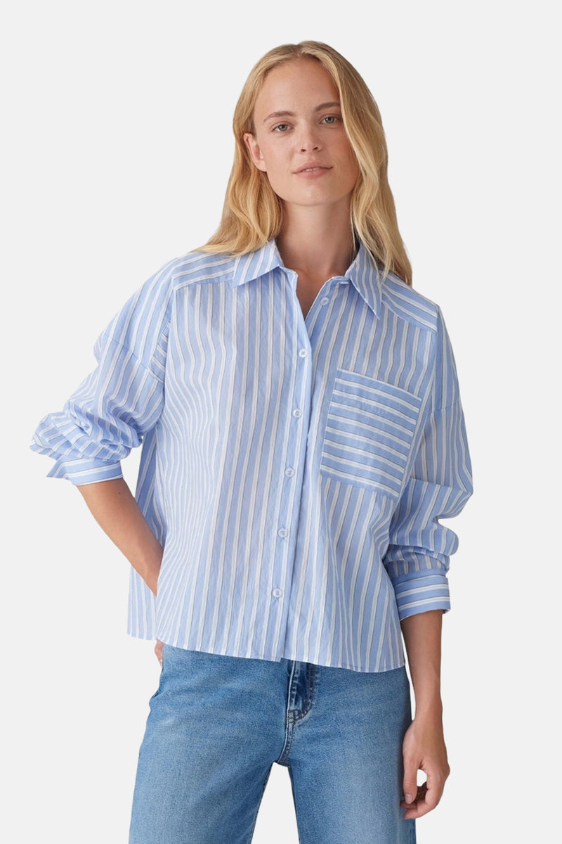Hemd (lange mouwen) Blauw - OPUS