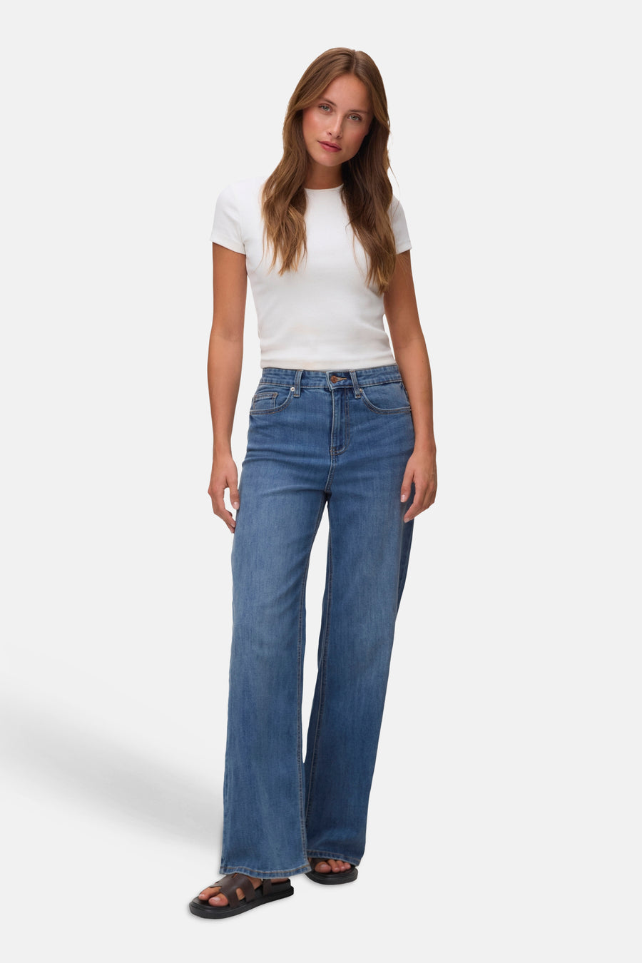 OLIVIA - mid blue denim