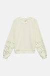 Sweat col O - écru