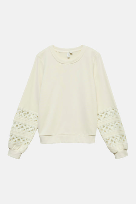Sweater O hals - ecru