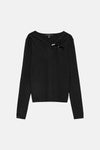 Top uni manches longues noir - VERO MODA®