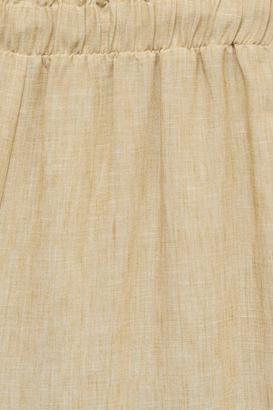 Pantalon de costume beige de VERO MODA® en tissu texturé avec taille froncée.