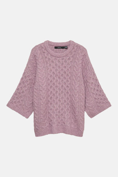 Dames tops pull korte mouw mauve - VERO MODA®