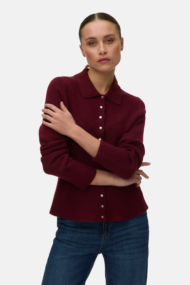 Pull col V - Dark Grey Melange