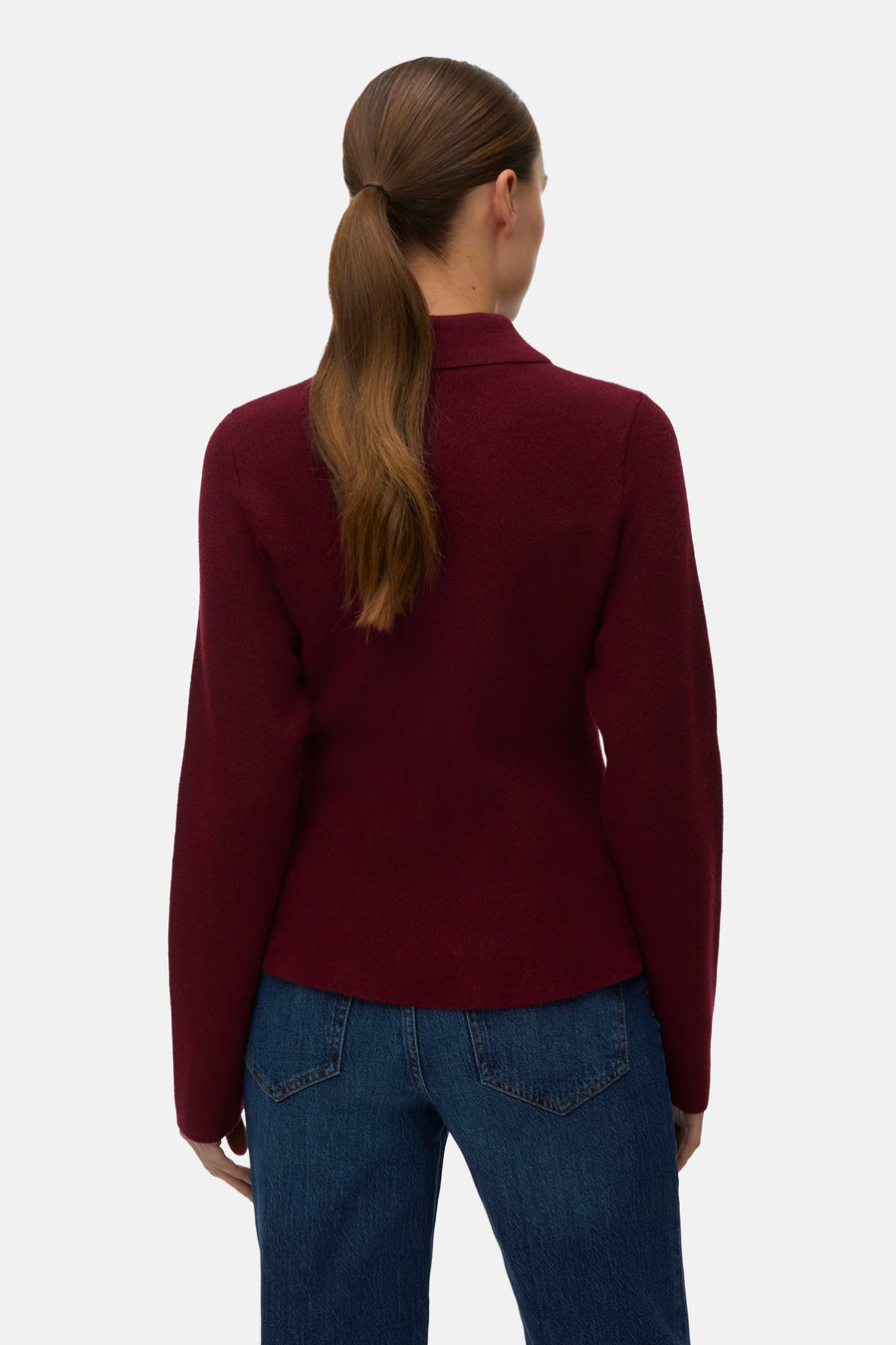 Pull col V - Dark Grey Melange