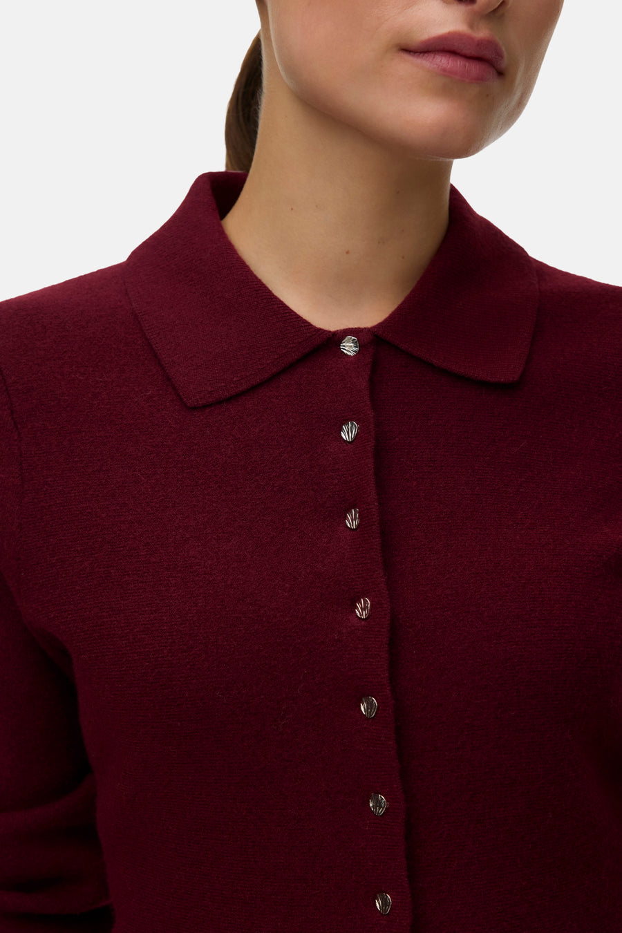 Pull col V - Dark Grey Melange
