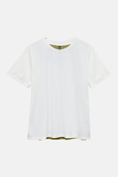 T-shirt uni à manches courtes multicolore de VERO MODA®, style décontracté avec doublure intérieure visible.