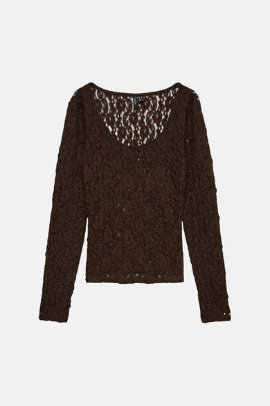 T-shirt (manches longues) brun - VERO MODA®