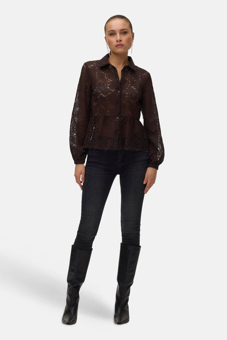 Blouse met lange mouwen - Chocolate Torte