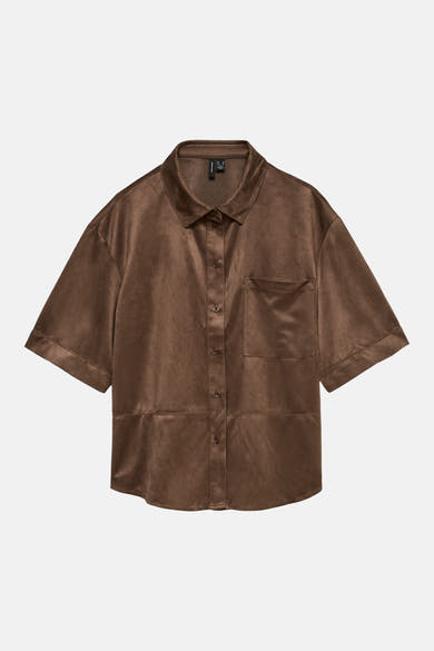Chemisier (manches courtes) brun - VERO MODA®
