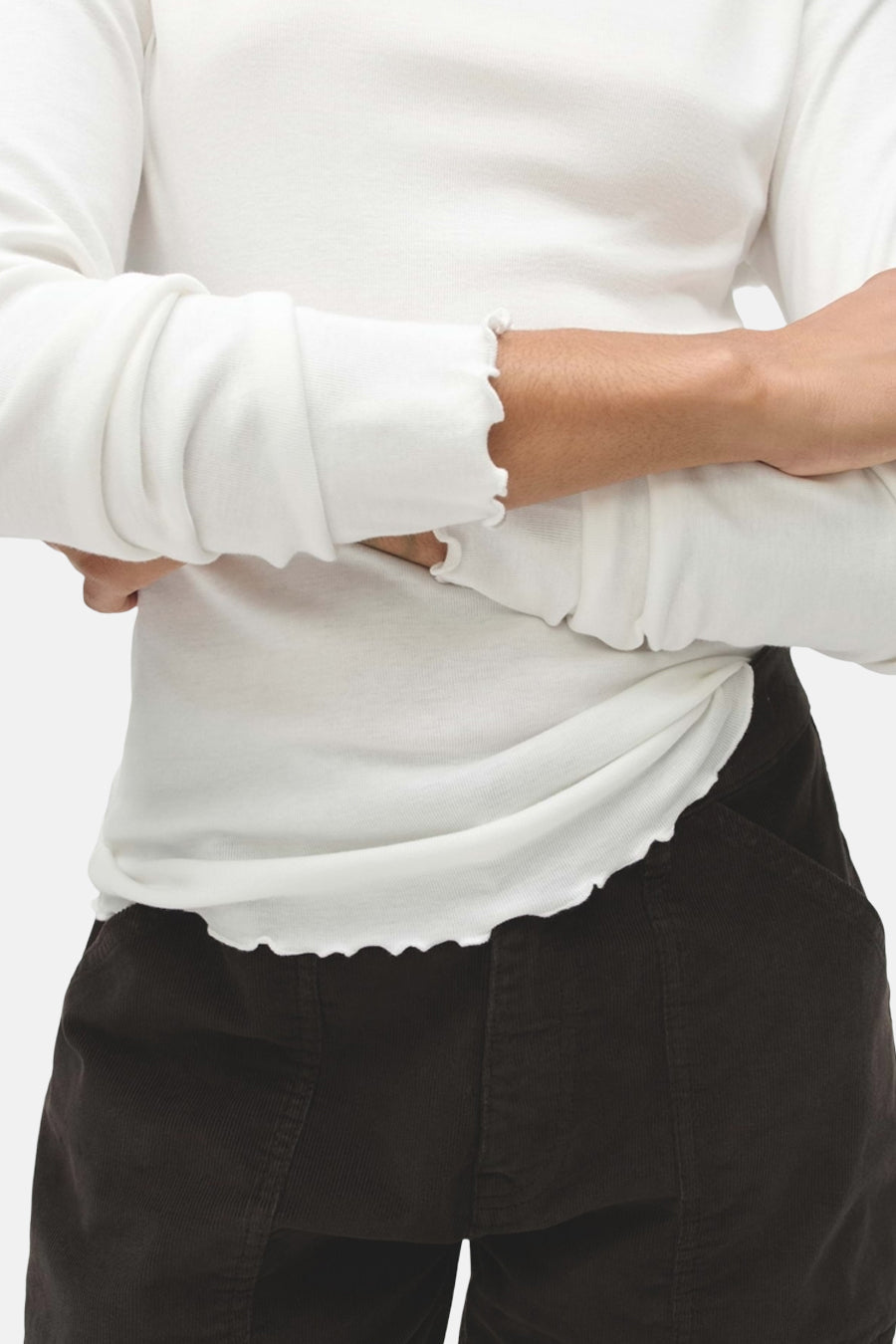 Pull col rond blanc - OPUS