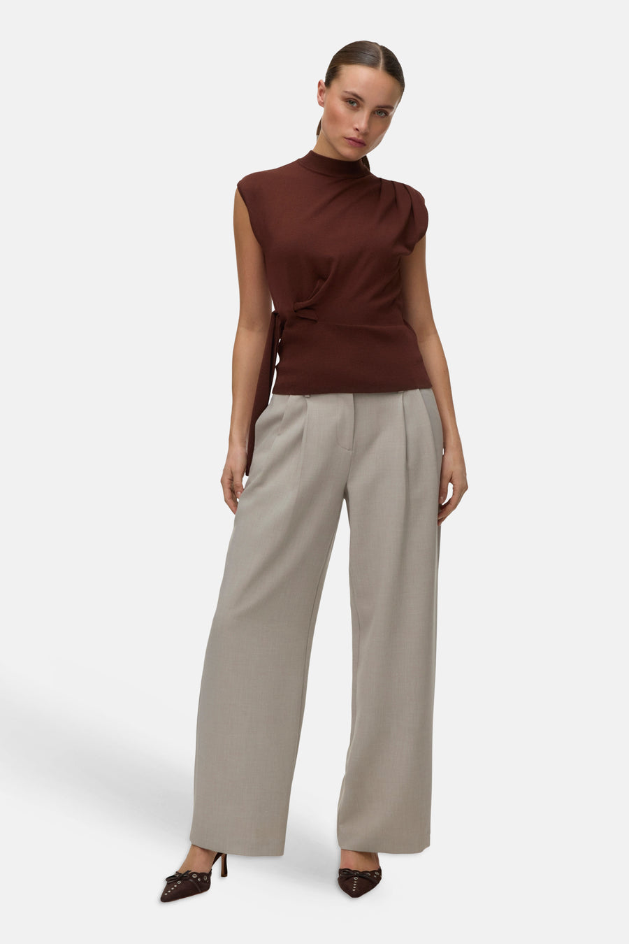 Top (korte mouwen) bruin - VERO MODA®