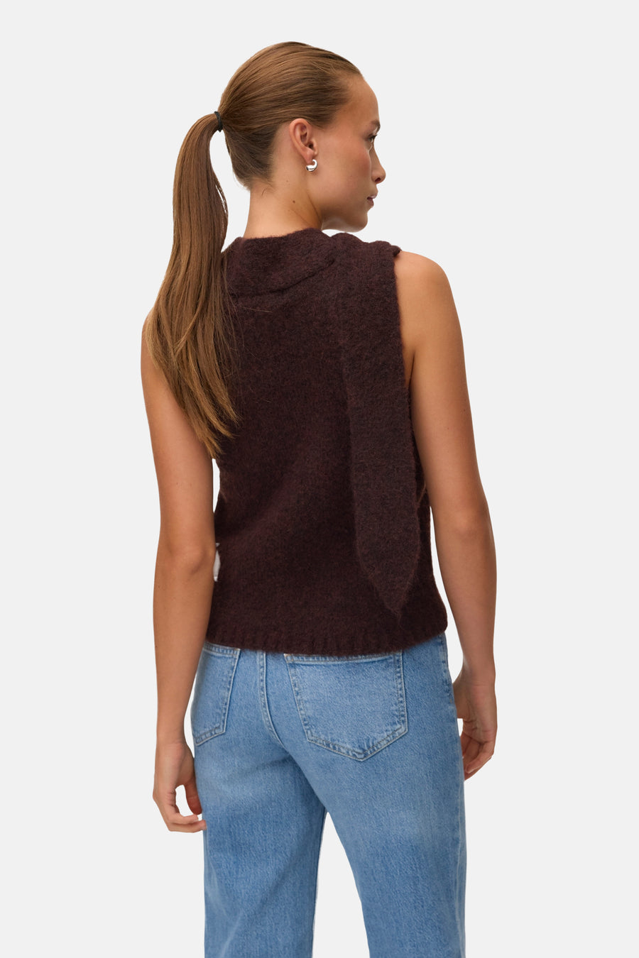 Dames tops pull zonder mouw bruin - VERO MODA®