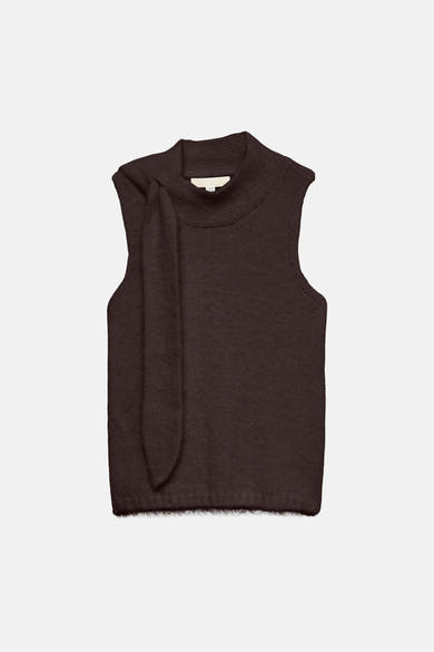 Dames tops pull zonder mouw bruin - VERO MODA®