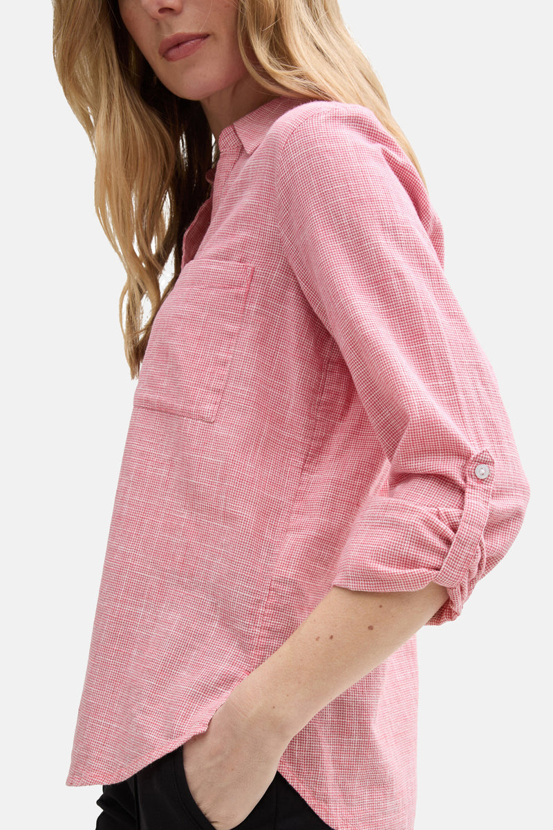 Chemise à manches longues - rose