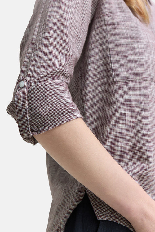 Hemd met lange mouwen - bordeaux