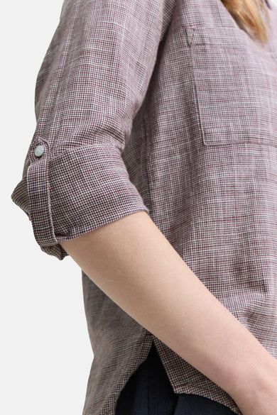 Hemd met lange mouwen - bordeaux