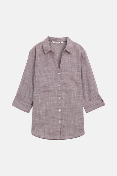 Hemd met lange mouwen - bordeaux