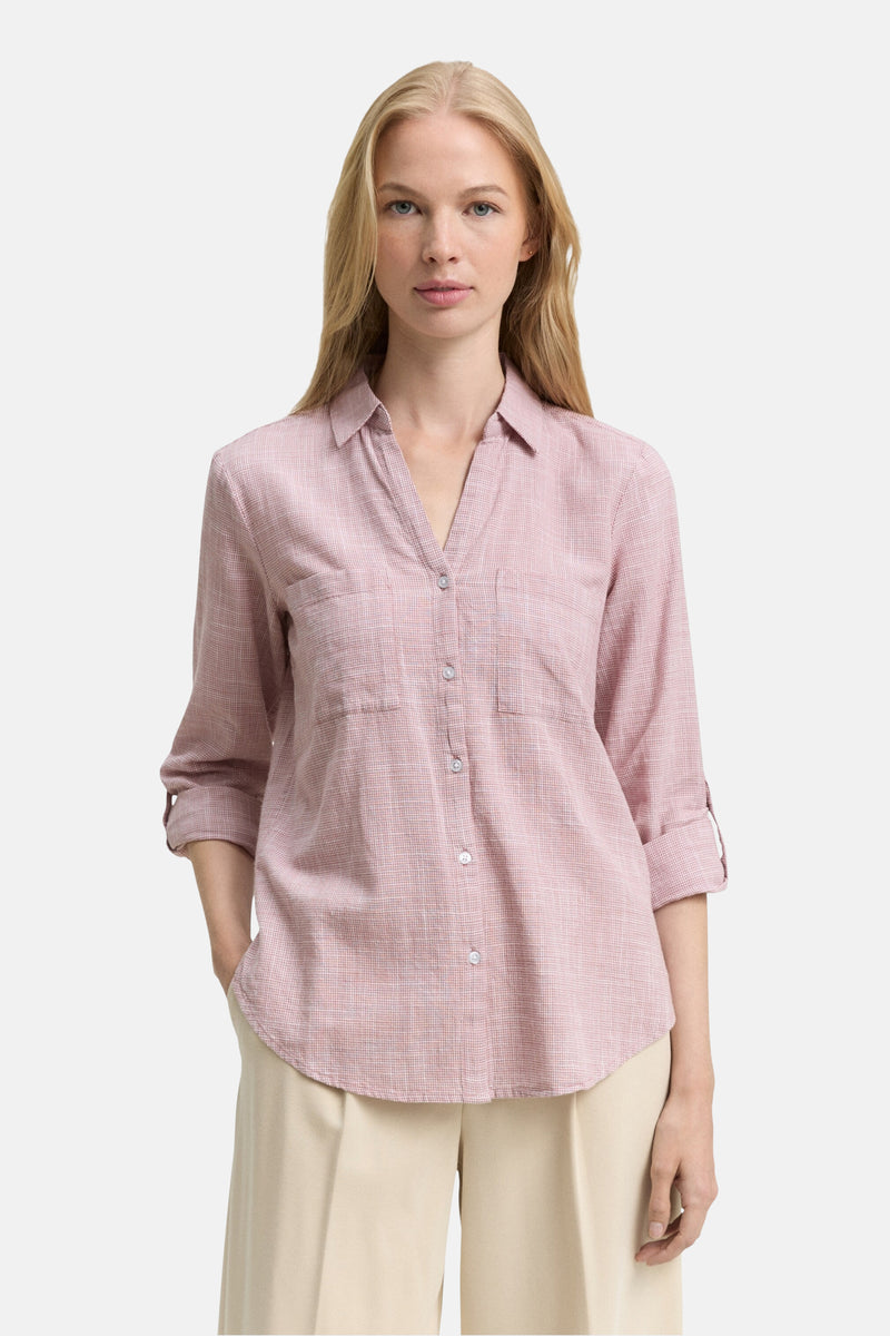 Chemisier (manches longues) rose - Tom Tailor