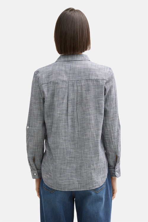 Hemd met lange mouwen - blauw