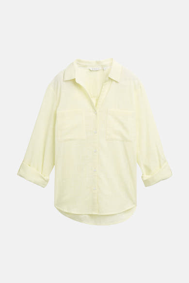 Chemise à manches longues - jaune